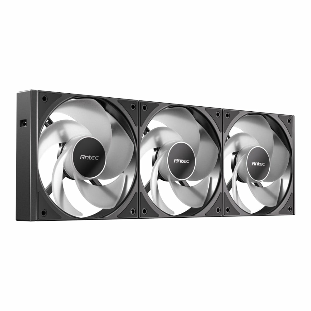 Antec Connect 120 Reverse ARGB PWM Fan 3 Pack - Black